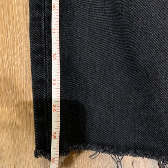 AGOLDE Cherie High Rise Straight Jeans Very Dark Grey Size 25 - Picture 8 of 8